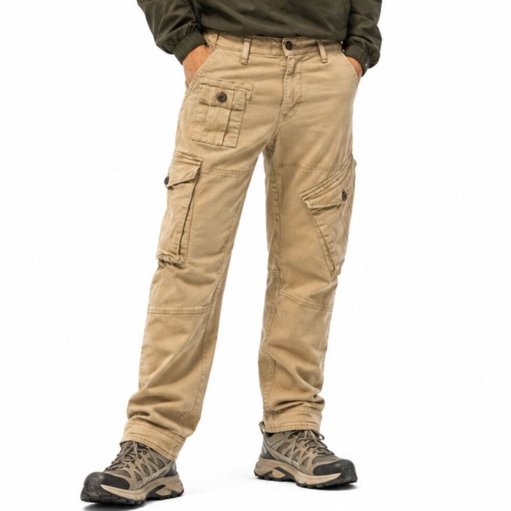 Jordan Craig Cargo Pants Khaki Tan Tactical Streetwear Gorpcore Mens 36x34